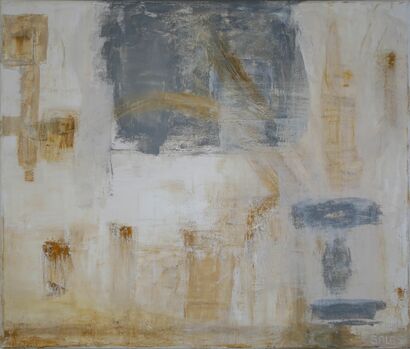 Reflections of gold - a Paint Artowrk by Marisela Aguilar Salas